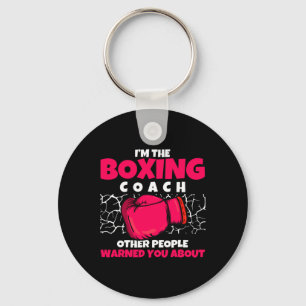 Boxing Club Trainer Of Boxer Kickboxing Boxing Coa Keychain