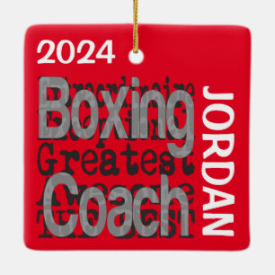 Boxing Coach Extraordinaire CUSTOM Ceramic Ornament
