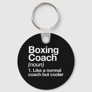 Boxing Coach Funny Sports Definition Trainer Marti Keychain