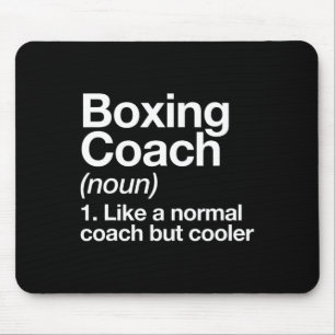 Boxing Coach Funny Sports Definition Trainer Marti Mouse Pad
