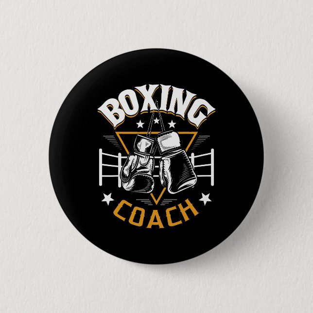Boxing Coach - Kickboxing Kickboxer Gym Boxer  2 Inch Round Button (Front)