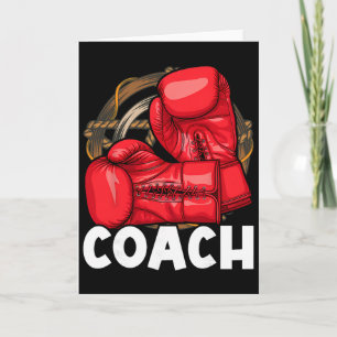 Boxing Coach - Kickboxing Kickboxer Gym Boxer _3 Card