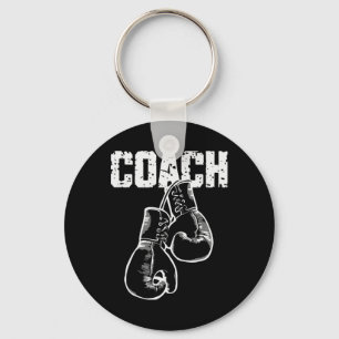 Boxing Coach Kickboxing Retro Boxing Gloves Boxer  Keychain