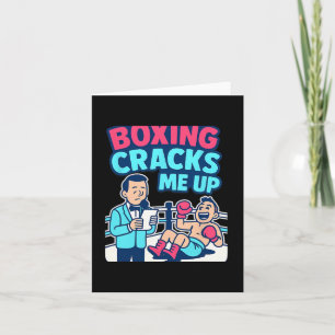 Boxing Cracks Me Up Martial Arts Humour Graphic Card