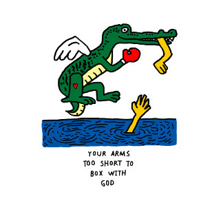 Boxing Crocodile Unisex T-Shirt