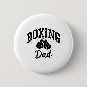 Boxing Dad Athlete Enthusiast Sporty Cool 2 Inch Round Button
