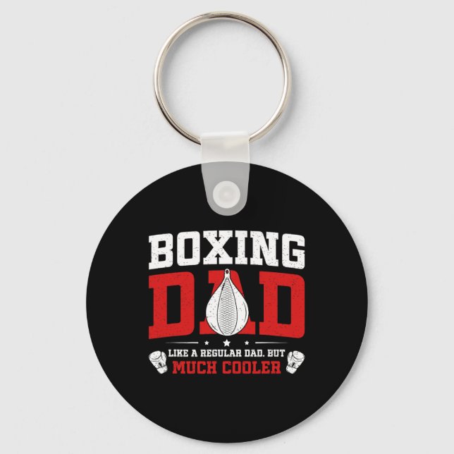 Boxing Dad Definition Boxing Father  Keychain (Front)