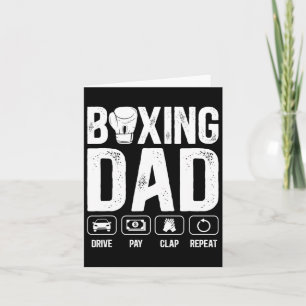 Boxing Dad Drive Pay Clap Boxing Father 1 Card