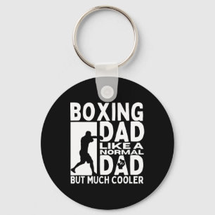 Boxing Dad Father Quote Funny Boxer Keychain