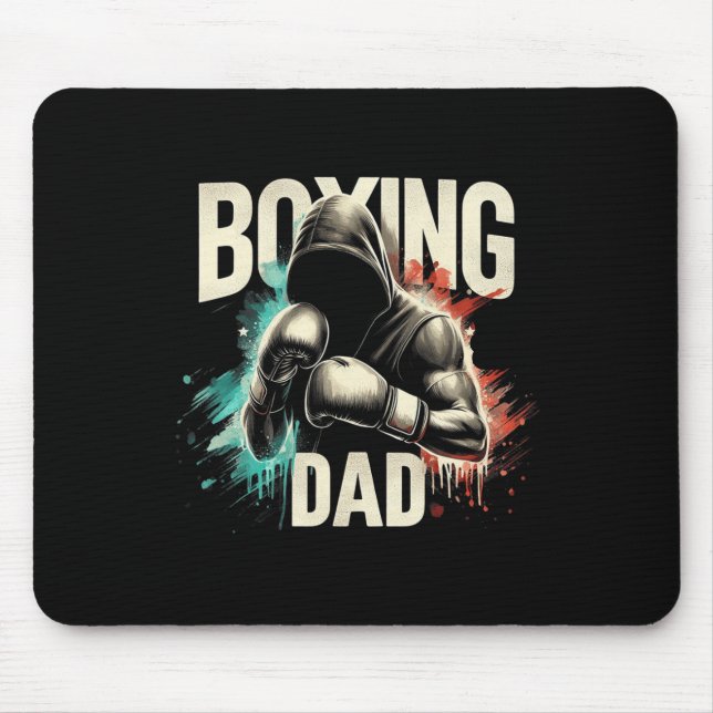 Boxing Dad Father's Day Tee For Boxing Lover  Mouse Pad (Front)