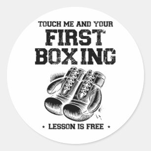 Boxing Day Love Boxing Training Coach Fighter 7 Classic Round Sticker