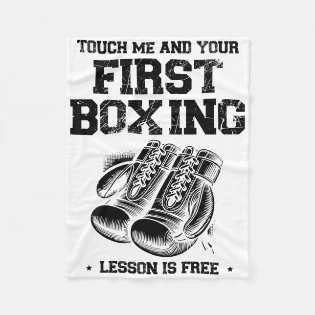 Boxing Day Love Boxing Training Coach Fighter 7  Fleece Blanket (Front)