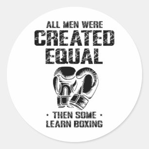 Boxing Day Love Boxing Training Coach Fighter Classic Round Sticker