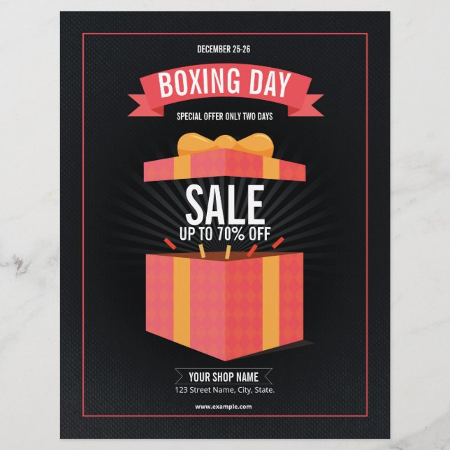 Boxing Day Sale Flyer (Front)
