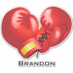 Boxing Design Contour Sticker
