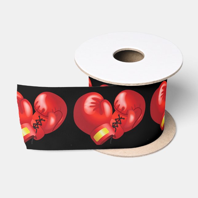 Boxing Design Ribbon Satin Ribbon (Spool)