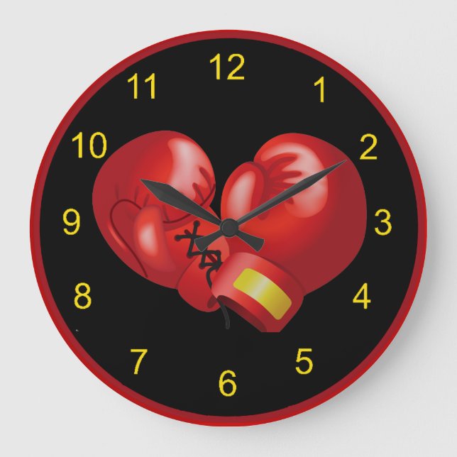 Boxing Design Wall Clock (Front)