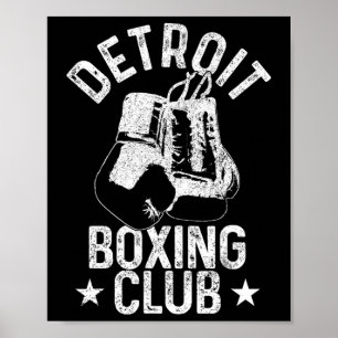 Boxing Detroit Michigan Martial Arts Boxer  Poster