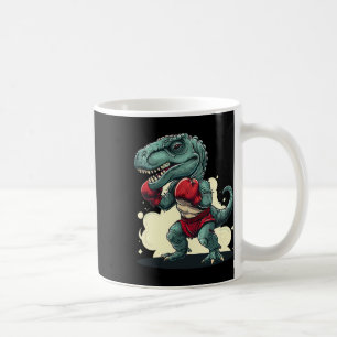 Boxing Dinosaur Boxer Dino Kickboxing T-rex Boxing Coffee Mug