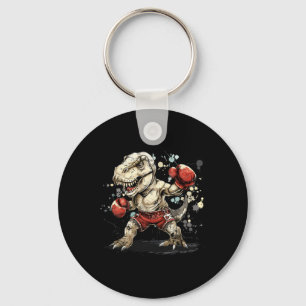 Boxing Dinosaur Boxer T-rex Kickboxing Dino Boxing Keychain