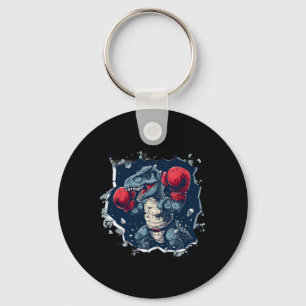 Boxing Dinosaur Boxer T-rex Kickboxing Dino Boxing Keychain