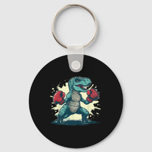 Boxing Dinosaur Boxer T-rex Kickboxing Dino Boxing Keychain