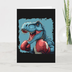 Boxing Dinosaur Costume For Sport Boxer Lovers  Card