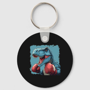Boxing Dinosaur Costume For Sport Boxer Lovers  Keychain