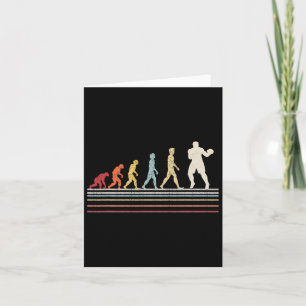 Boxing Evolution Funny Boxer Gift Retro Vintage Bo Card