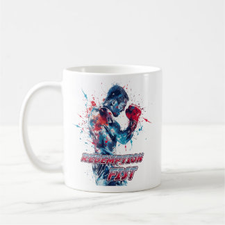 Boxing Fans Graphic and Text Coffee Mug