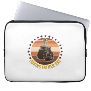 Boxing Father Day Vintage Gloves Shirt Design_1 Laptop Sleeve