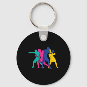 Boxing Fight Mma Kickboxing Fighter Boxer Knockout Keychain