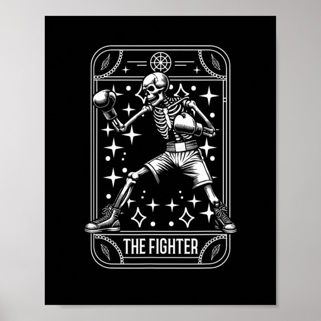 Boxing Fighter - Gloves Sparring Boxer Skeleton Ta Poster (Front)