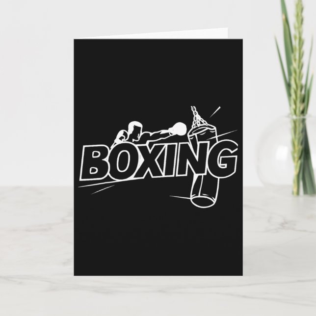 Boxing Fighters Boxing Kickboxing Boxing Lover Box Card (Front)