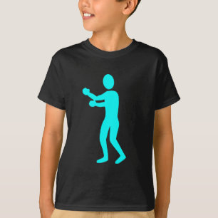 Boxing Figure - Cyan T-Shirt