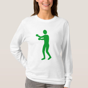 Boxing Figure - Grass Green T-Shirt