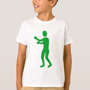 Boxing Figure - Grass Green T-Shirt