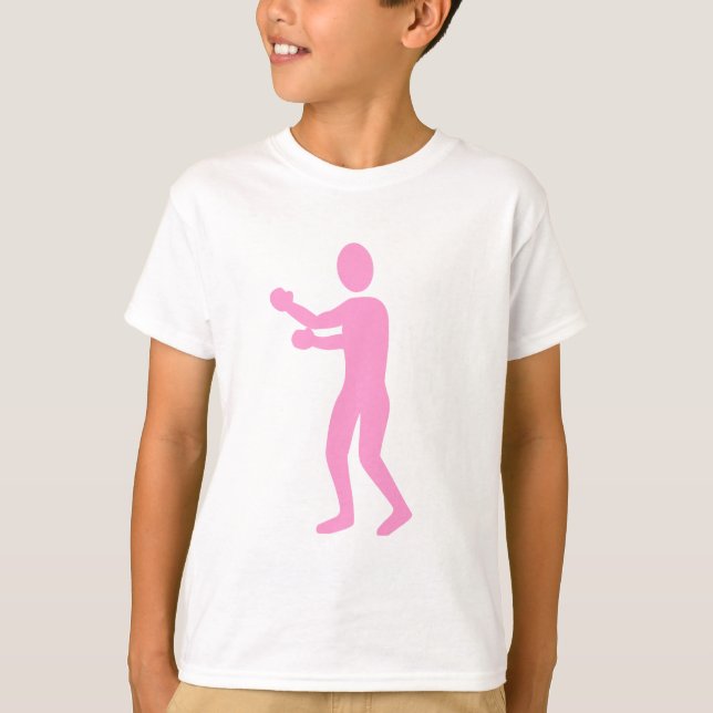 Boxing Figure - Pink T-Shirt (Front)
