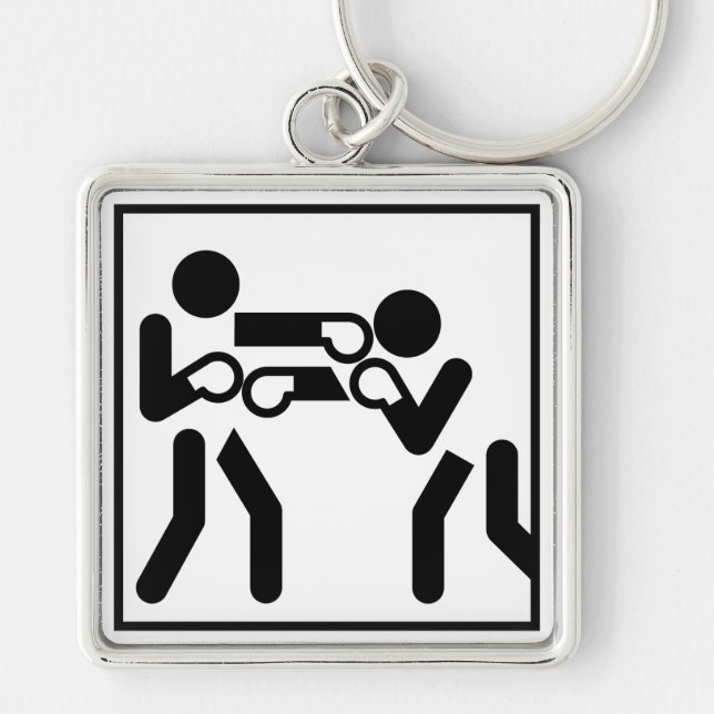 Boxing Figures Keychain (Front)