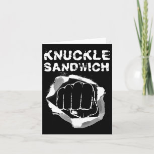 Boxing Fist Punch Knuckle Sandwich Boxer Fighter  Card