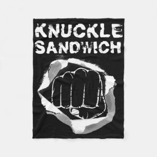 Boxing Fist Punch Knuckle Sandwich Boxer Fighter  Fleece Blanket