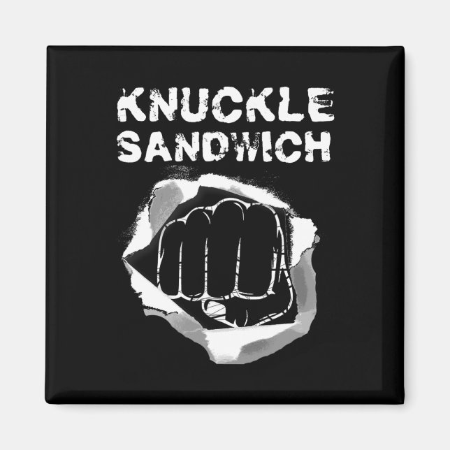 Boxing Fist Punch Knuckle Sandwich Boxer Fighter  Magnet (Front)