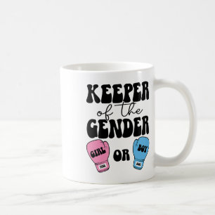 Boxing Gender Reveal Idea Party Keeper Of The Gend Coffee Mug