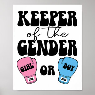 Boxing Gender Reveal Idea Party Keeper Of The Gend Poster