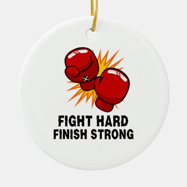 Boxing-gift  ceramic ornament (Front)
