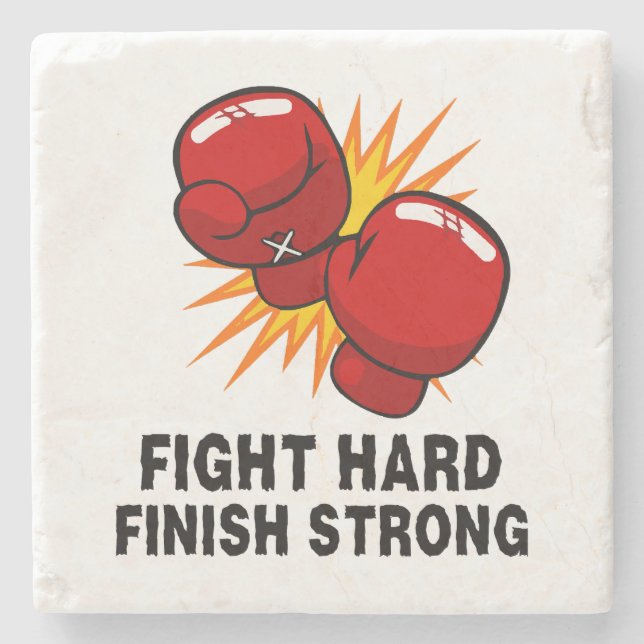 Boxing-gift  stone coaster (Front)