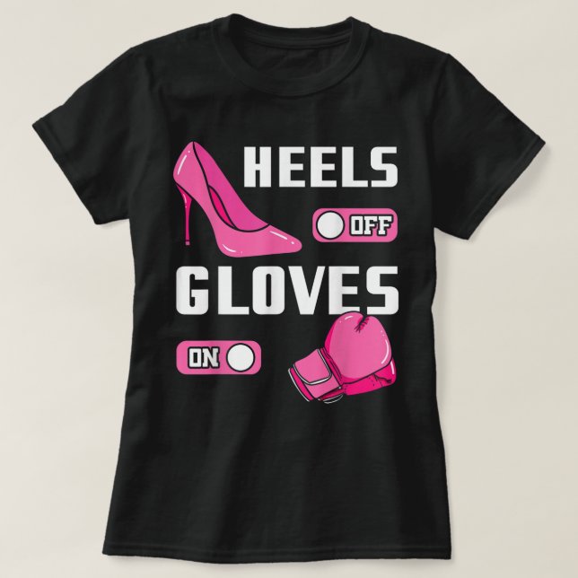 Boxing Girl Boxer Female Coach Combat Sport Traine T-Shirt (Design Front)