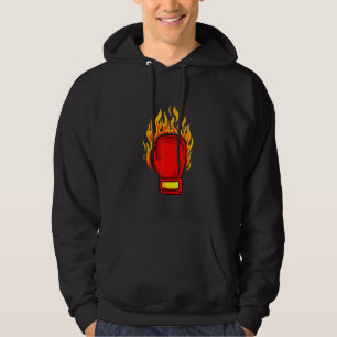 Boxing Glove Boxer Coach Combat Sport Trainee Stud Hoodie