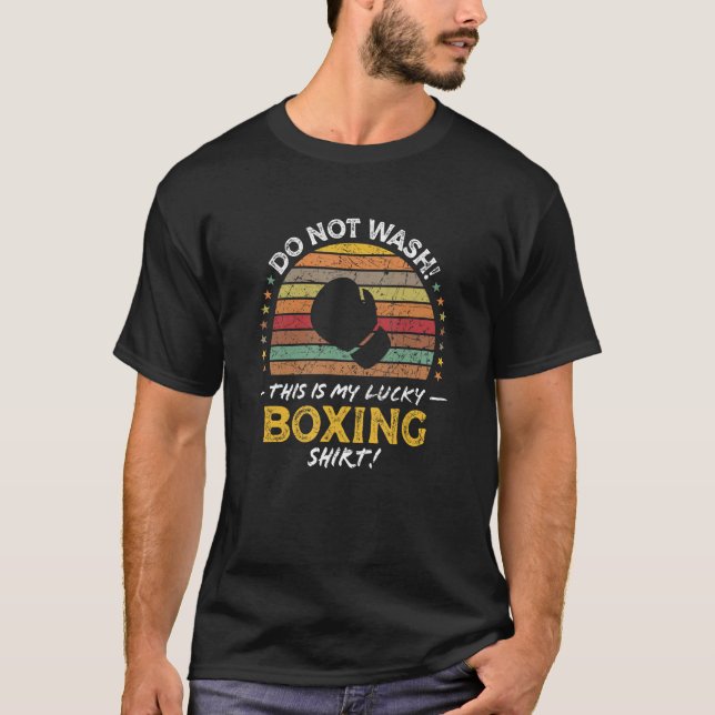 Boxing Glove Cool Boxer Quote Graphic T-Shirt (Front)