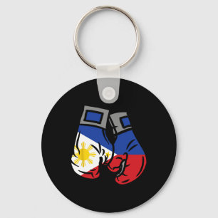 Boxing Glove With The Flag Of Philippines Keychain
